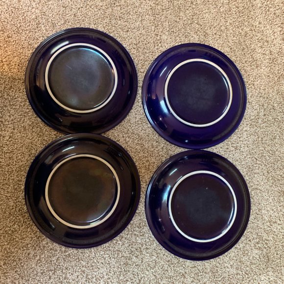 SET OF 4 TEINSHAN GREEN BLUE SALAD PLATES - Picture 2 of 2